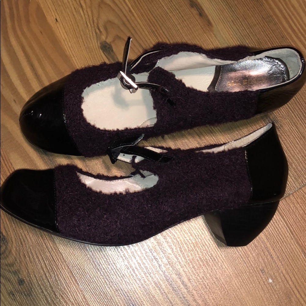 Anthropologie All Black Mary Janes sz 39.5 - Picture 7 of 11